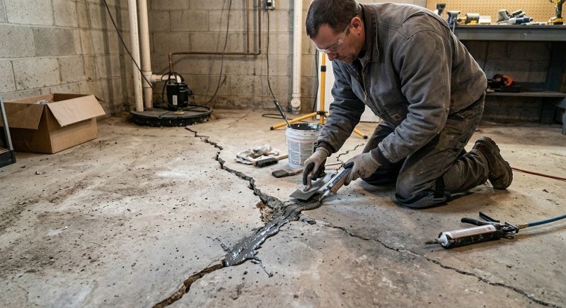 Cracked Basement Floor Repair in Cape Coral, FL
